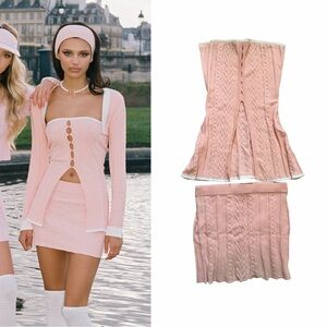 NANA JACQUELINE Kelli Knit Set in Peach